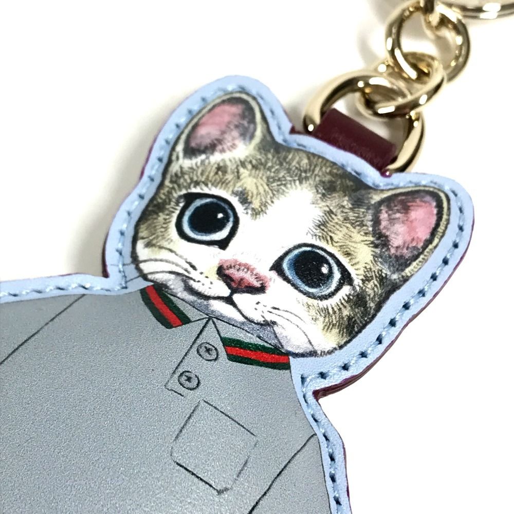 Gucci Key Holder Boris Cat Key Charm Cat Yuko Higuchi Collaboration GG Supreme — view 6