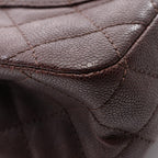 Chanel Shoulder Bag 2.55 Quilted Maxi Double Flap Bordeaux Gray Caviar Leather — view 8