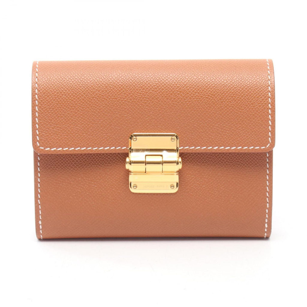 Hermes Trifold Wallet Charniere Compact Gold