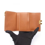 Hermes Trifold Wallet Charniere Compact Gold — view 3