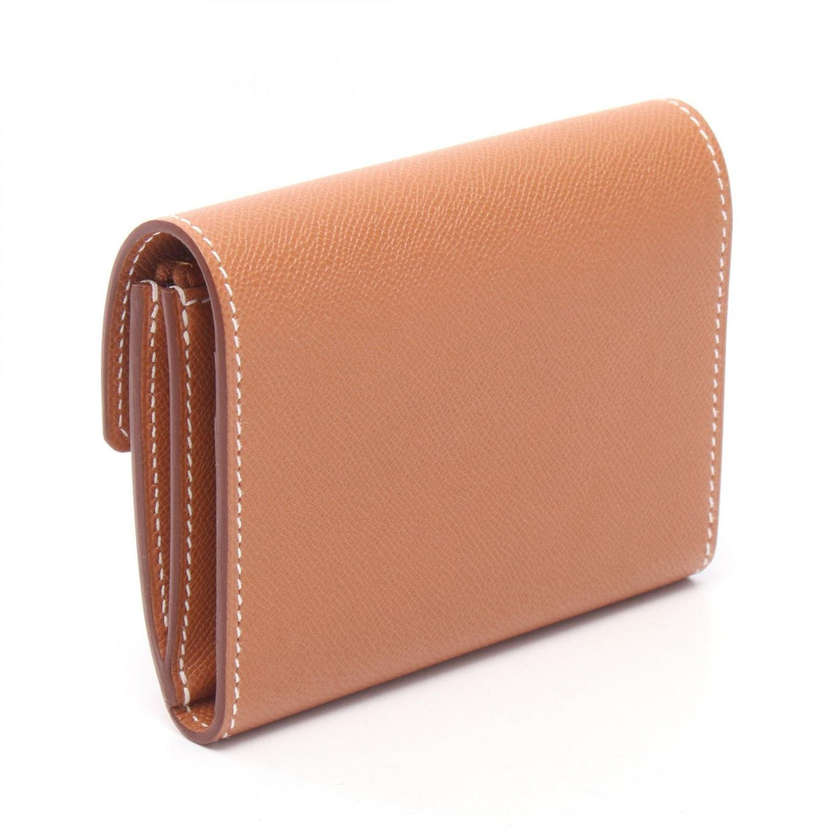 Hermes Trifold Wallet Charniere Compact Gold — view 2