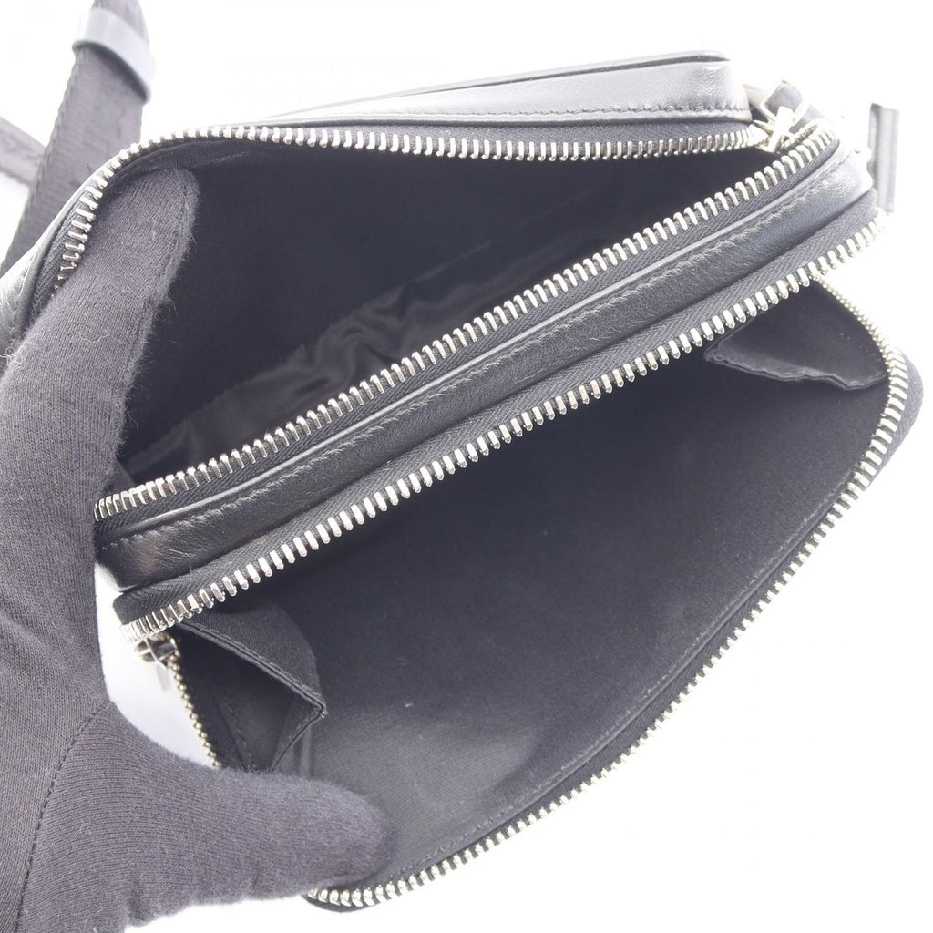 Dior Shoulder Bag Oblique Galaxy Black Leather — view 3