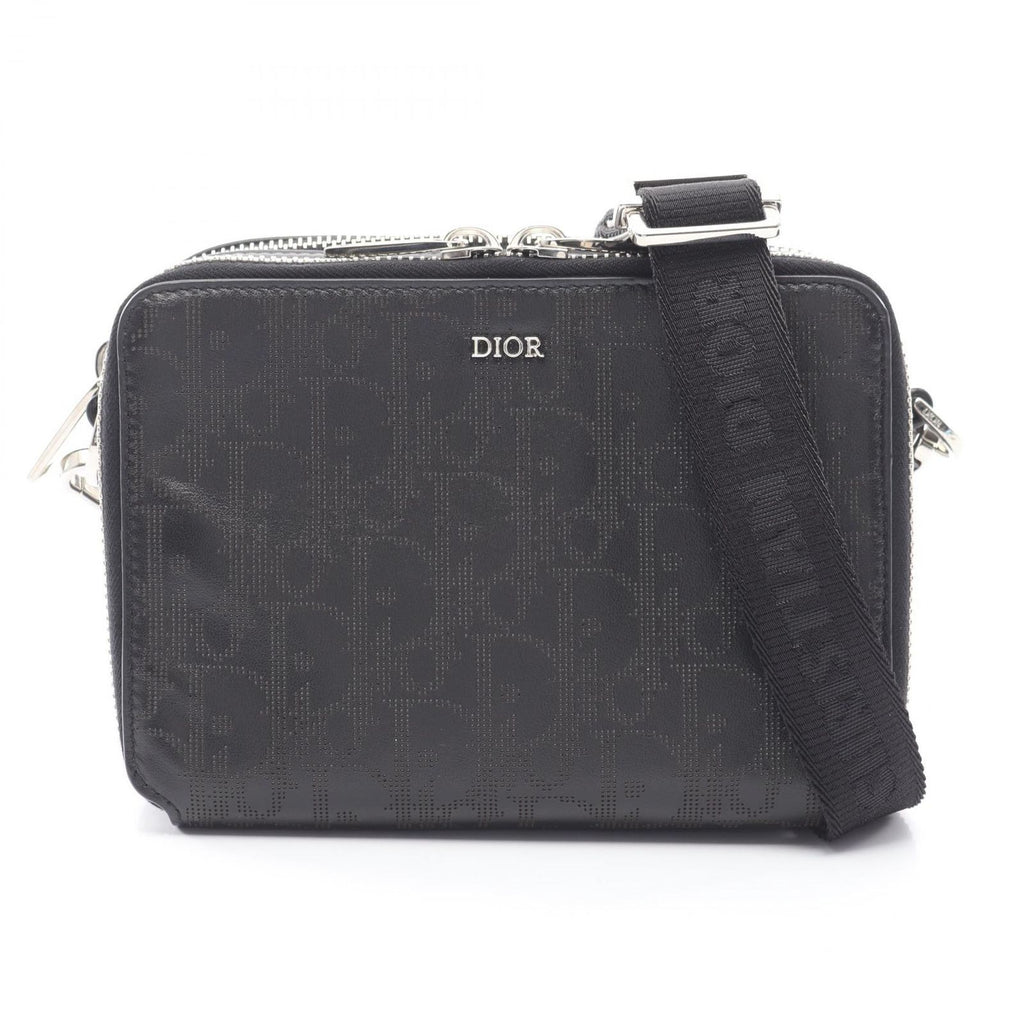 Dior Shoulder Bag Oblique Galaxy Black Leather