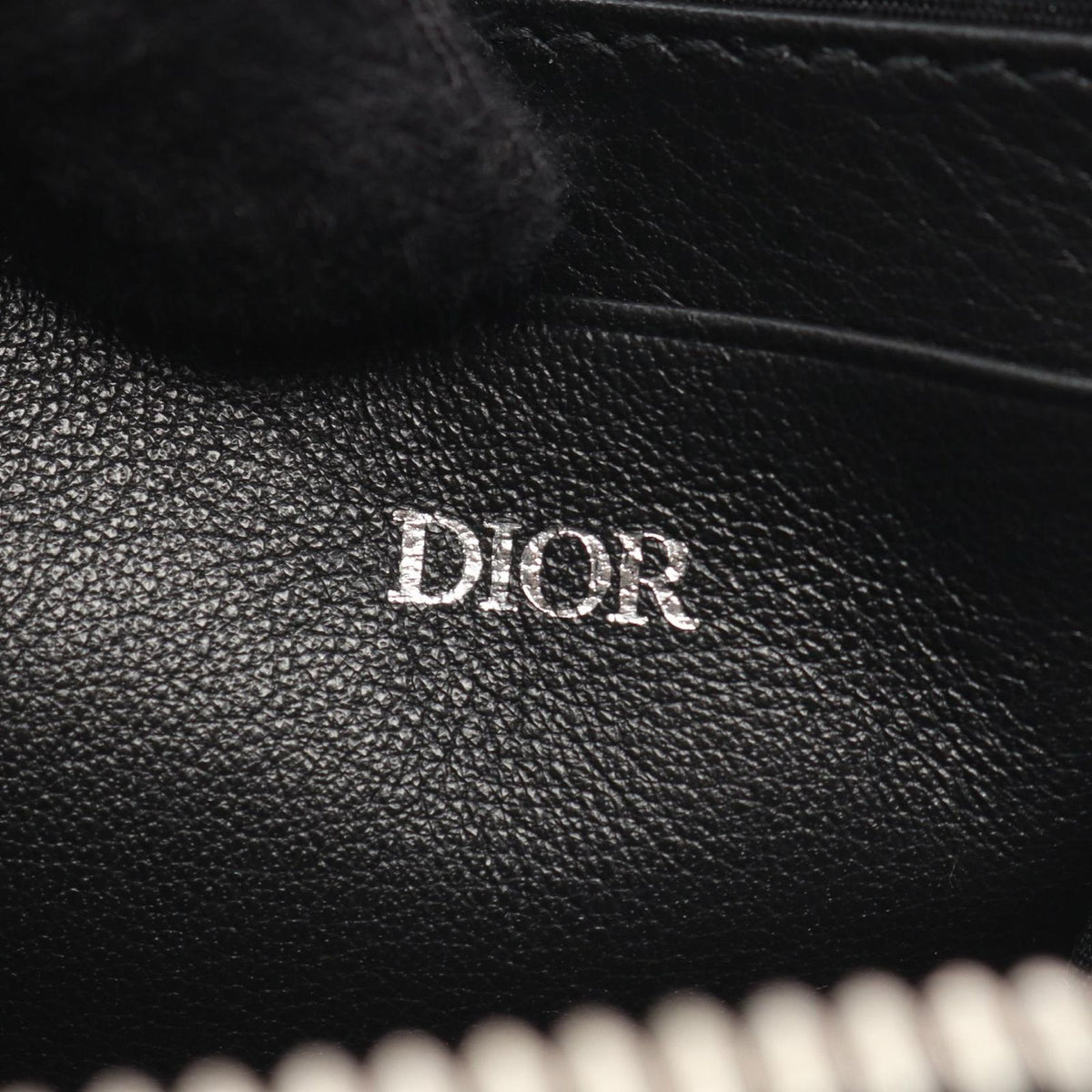 Dior Shoulder Bag Oblique Galaxy Black Leather — view 4
