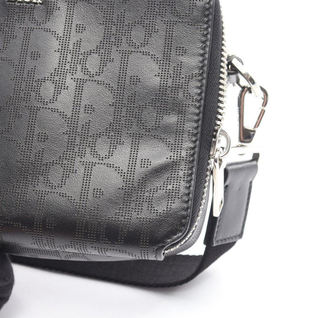 Dior Shoulder Bag Oblique Galaxy Black Leather — view 7