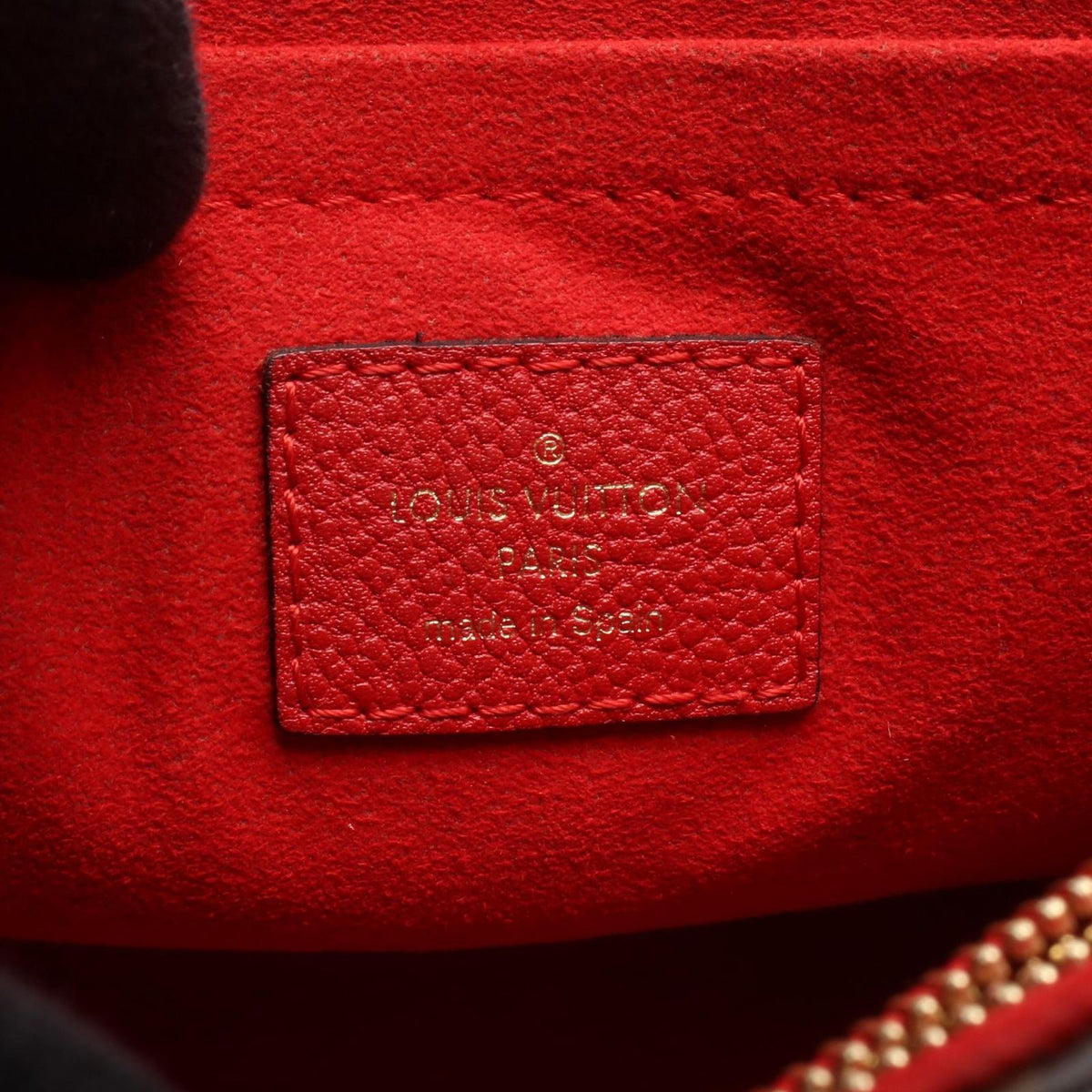 Louis Vuitton Shoulder Bag Saint Placide Cerise Leather — view 4
