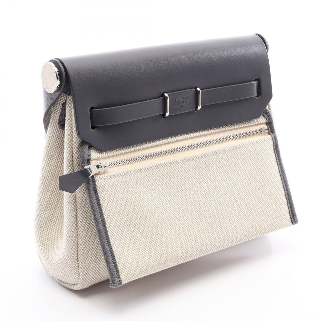 Hermes Shoulder Bag Herbag Zip Mini Ecru Ardoise — view 2
