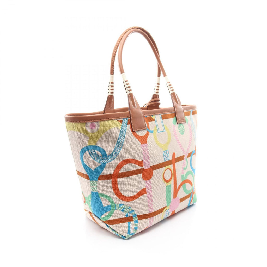 Hermes Tote Bag Steeple 28 Ecru Gold Cuible Lime Beige — view 2