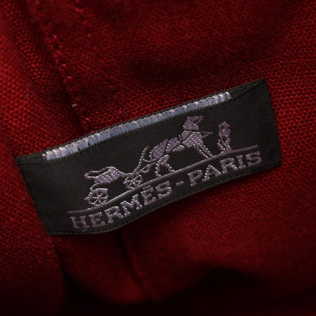 Hermes Shoulder Bag Fourre Tout Besace PM Bordeaux Canvas — view 4
