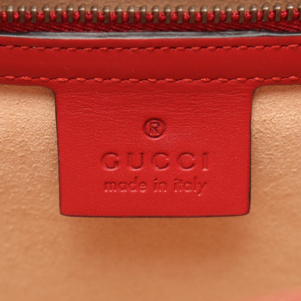 Gucci Handbag Queen Margaret 2-Way Red Navy Ivory Leather GG Supreme — view 4