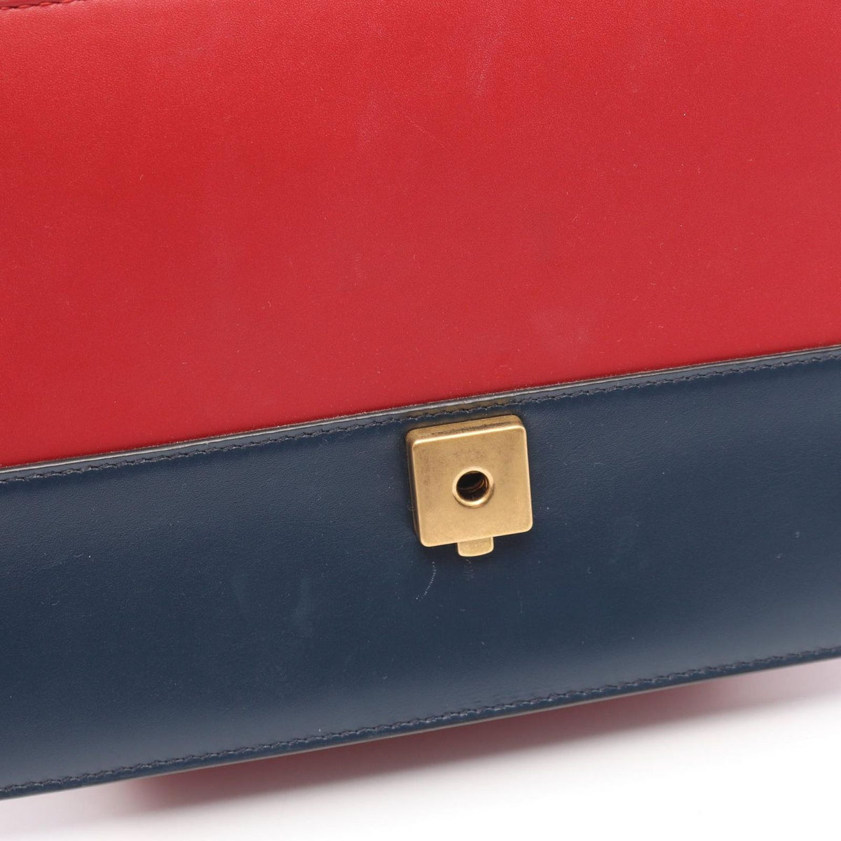 Gucci Handbag Queen Margaret 2-Way Red Navy Ivory Leather GG Supreme — view 7
