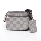 Louis Vuitton Shoulder Bag Trio Messenger Antarctica Leather