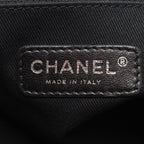 Chanel Tote Bag Deauville Gray White Black Canvas 2-Way Chain MM — view 4