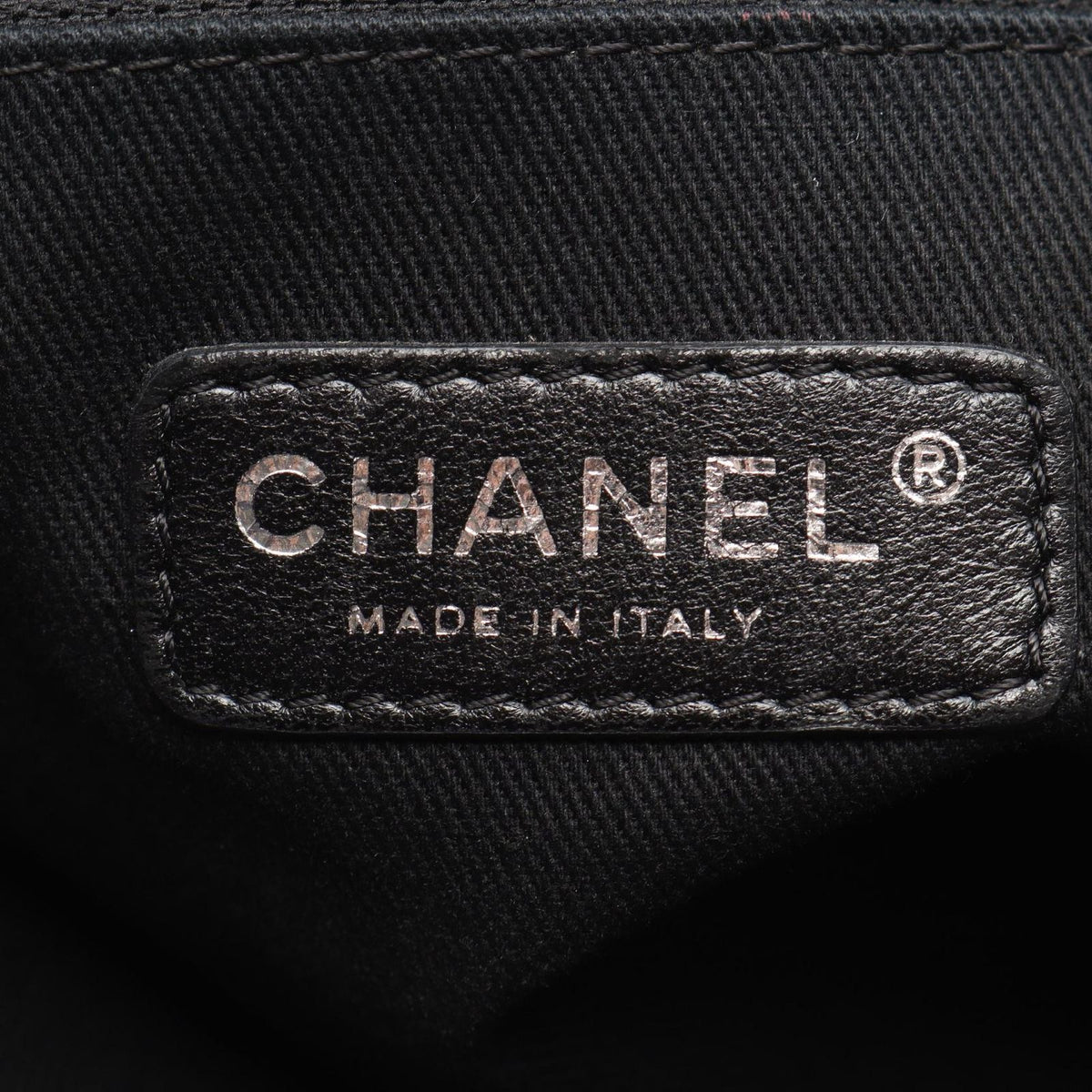 Chanel Tote Bag Deauville Gray White Black Canvas 2-Way Chain MM — view 4