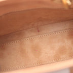 Dior Handbag Lady Dior Small 2-Way Pink Beige Patent Leather Tote — view 5