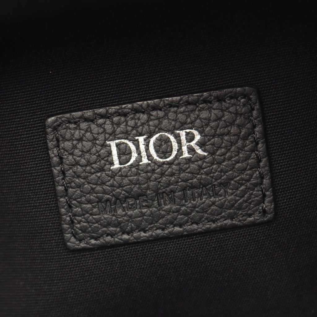 Dior Handbag Lango Oblique 2-Way Ivory Navy Black Canvas Leather 26 — view 4