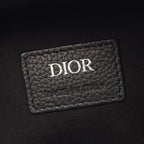 Dior Handbag Lango Oblique 2-Way Ivory Navy Black Canvas Leather 26 — view 4