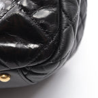 Chanel Shoulder Bag 2.55 Quilted Black Calfskin Lambskin Chain Tote — view 8