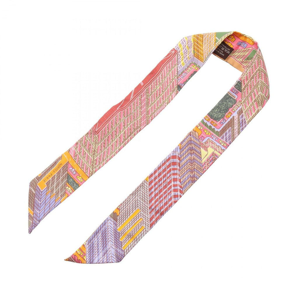 Hermes Scarf Twilly Pantin City Ribbon Silk — view 2