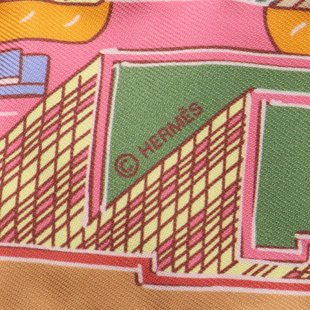 Hermes Scarf Twilly Pantin City Ribbon Silk — view 4
