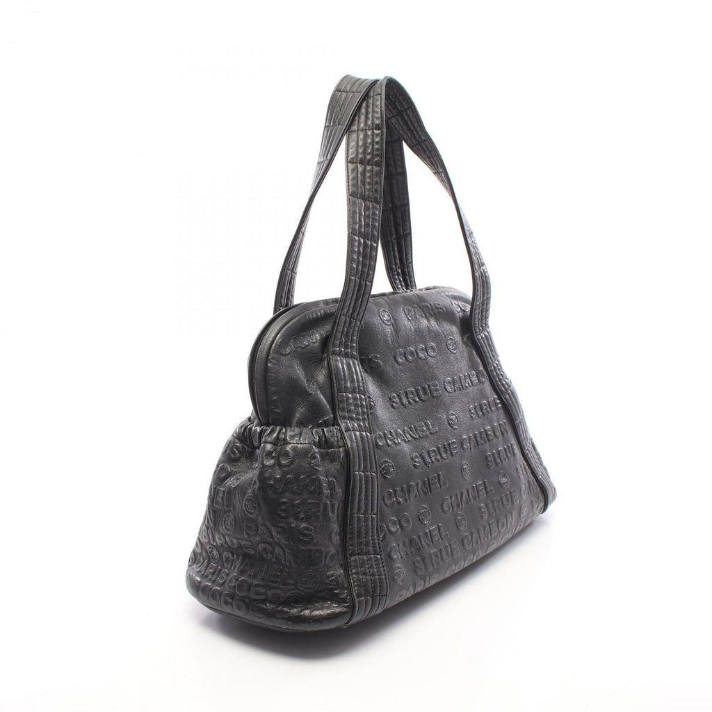 Chanel Unlimited Black Leather Mini Boston Bag — view 2