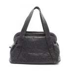 Chanel Unlimited Black Leather Mini Boston Bag
