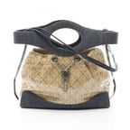 Chanel Shoulder Bag 31 Large Shopping 2-Way Denim Blue Beige Vinyl 31