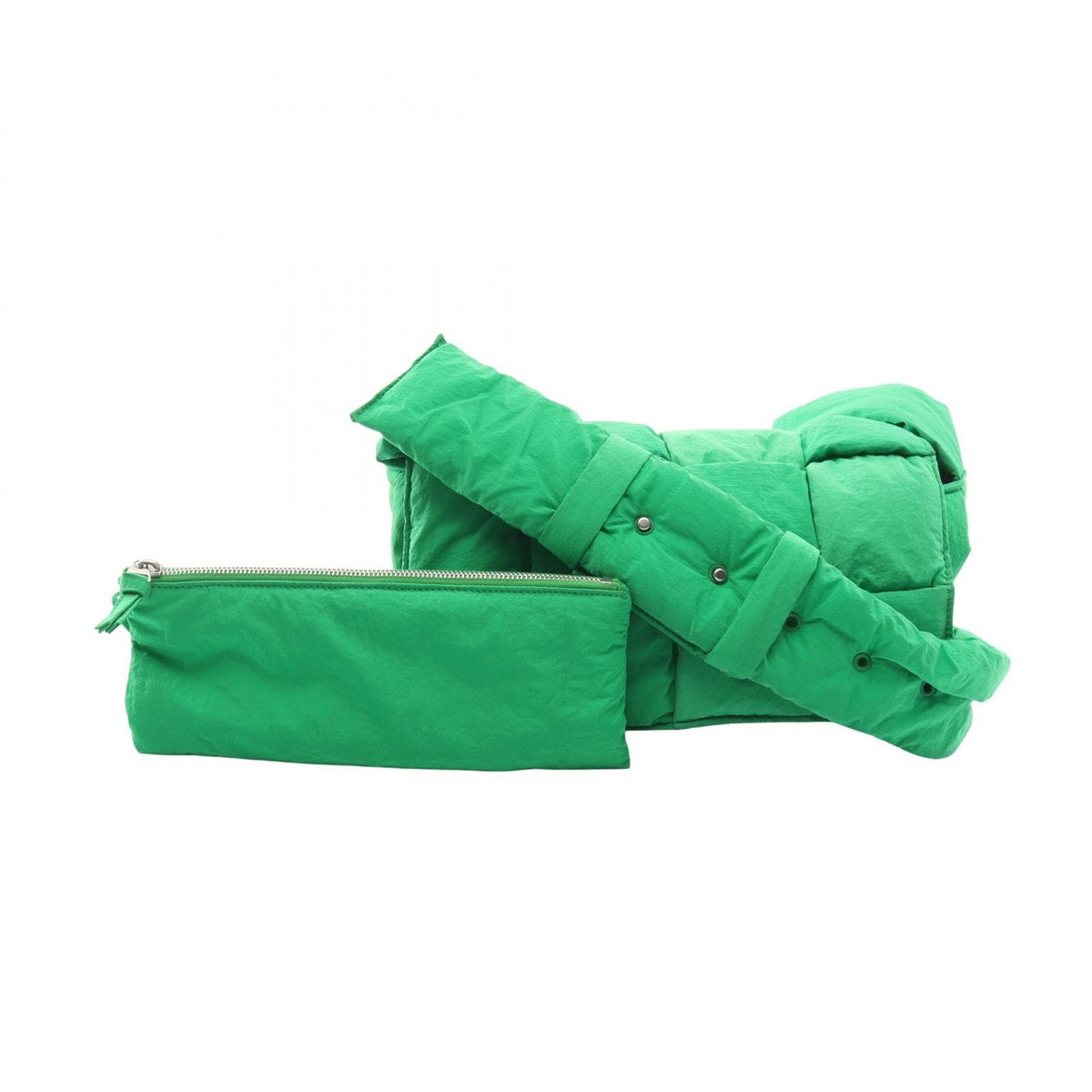 Bottega Veneta Shoulder Bag Padded Tech Cassette Green Nylon