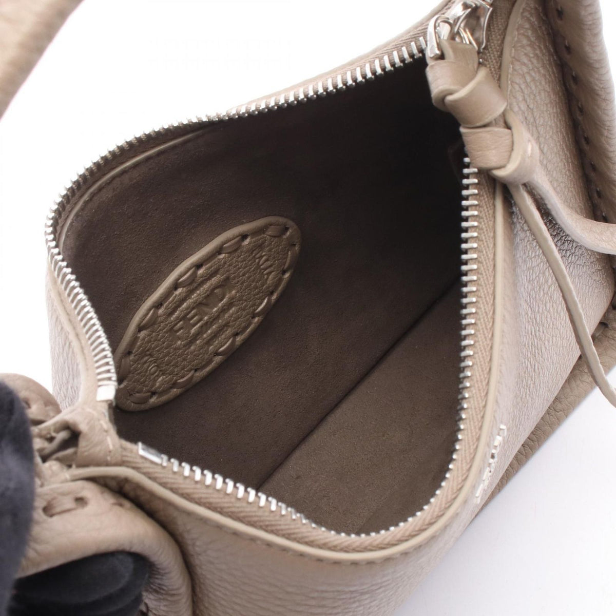 Fendi Handbag Small Fendessence Selleria Greige Leather — view 3