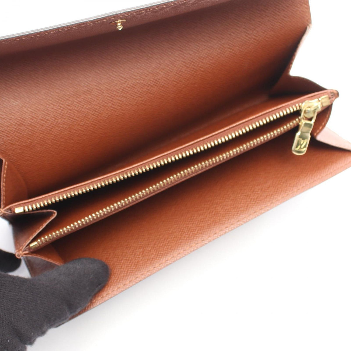 Louis Vuitton Bifold Wallet Pochette Porte Monnaie Credit Leather — view 3
