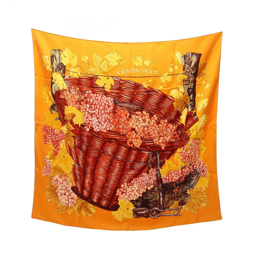 Hermes Scarf Carre 90 Vendanges Silk