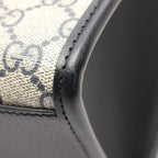 Gucci Tote Bag GG Supreme 2-Way Navy Ivory Leather Small — view 7