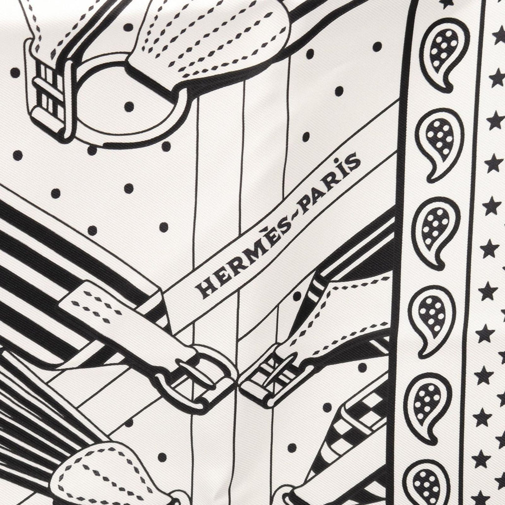 Hermes Scarf Carre 55 Sangles en Zigzag Silk — view 4
