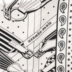 Hermes Scarf Carre 55 Sangles en Zigzag Silk — view 4