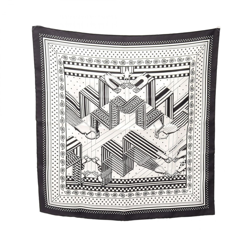 Hermes Scarf Carre 55 Sangles en Zigzag Silk