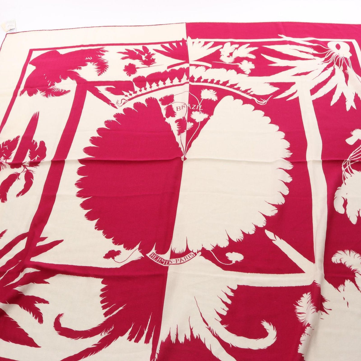 Hermes Scarf Carre Geant 140 Brazil Tattoo Silk — view 2