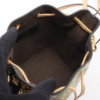 Fendi Handbag Mini Montresor Light Yellow Green Leather Camon Tresor — view 3