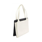 Chanel Tote Bag 2.55 White Black Caviar Leather — view 2