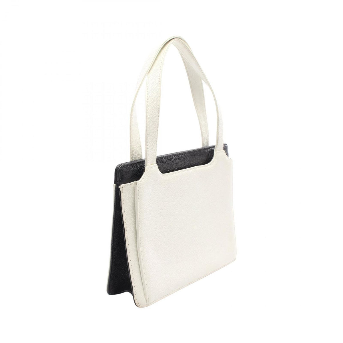 Chanel Tote Bag 2.55 White Black Caviar Leather — view 2