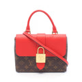 Louis Vuitton Handbag Locky BB Monogram Coquelicot Leather