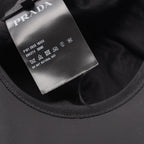 Prada Cap Re-Nylon Black Nylon Baseball Cap Hat — view 6