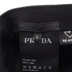 Prada Cap Re-Nylon Black Nylon Baseball Cap Hat — view 4