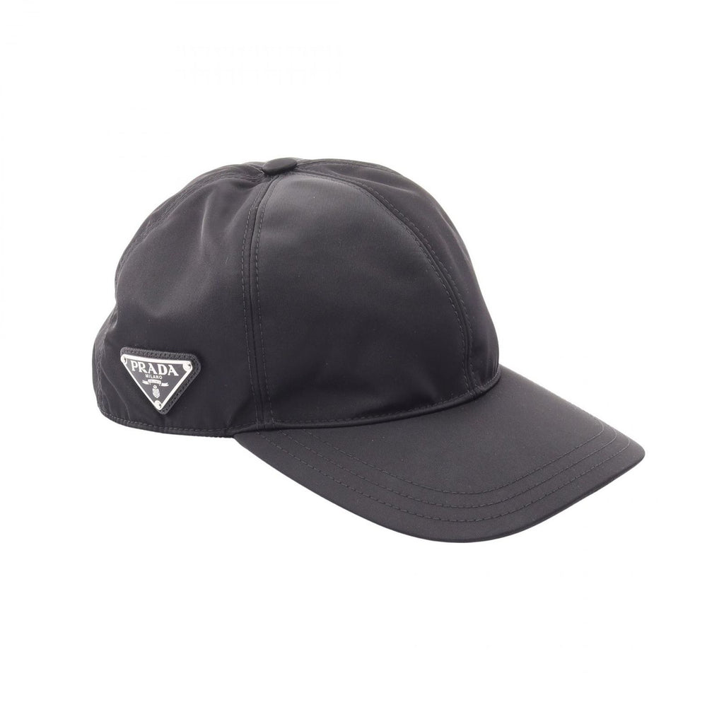 Prada Cap Re-Nylon Black Nylon Baseball Cap Hat