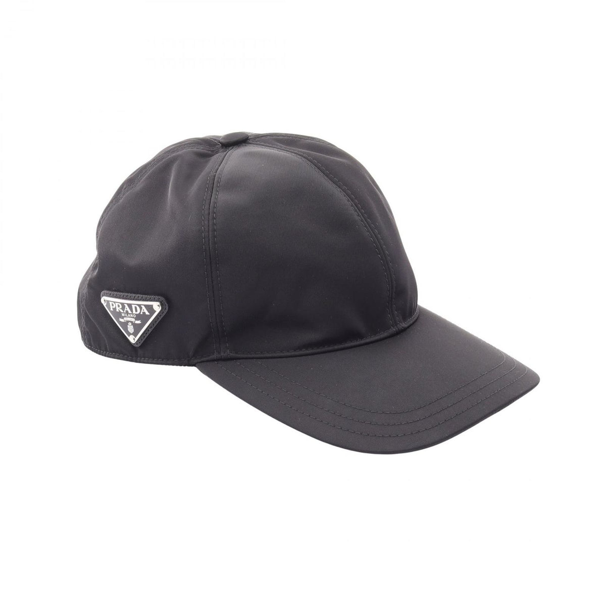 Prada Cap Re-Nylon Black Nylon Baseball Cap Hat