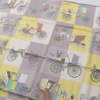 Hermes Scarf Carre 90 Voitures Exquises Gray Silk — view 6