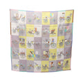 Hermes Scarf Carre 90 Voitures Exquises Gray Silk