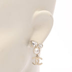 Chanel Earrings CC Logo Drop — view 4