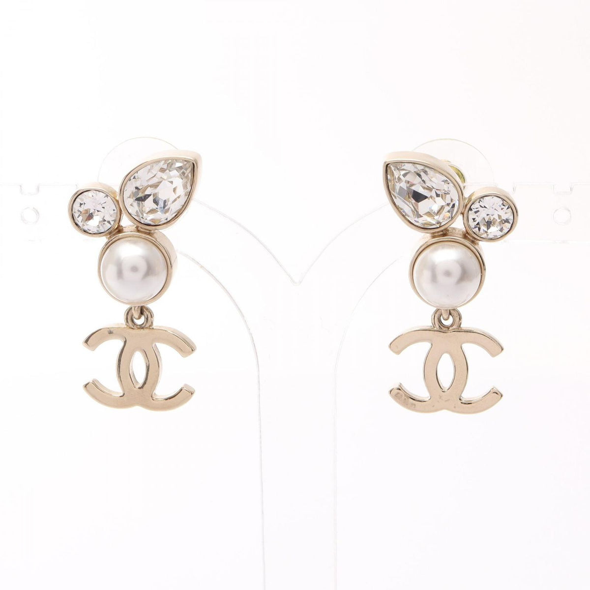 Chanel Earrings CC Logo Drop