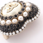 Chanel Brooch CC Logo Heart — view 6