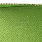 Louis Vuitton Coin Card Holder Case Baseball Green Leather — view 4